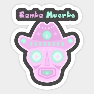 Santa Muerte / pink_green Sticker